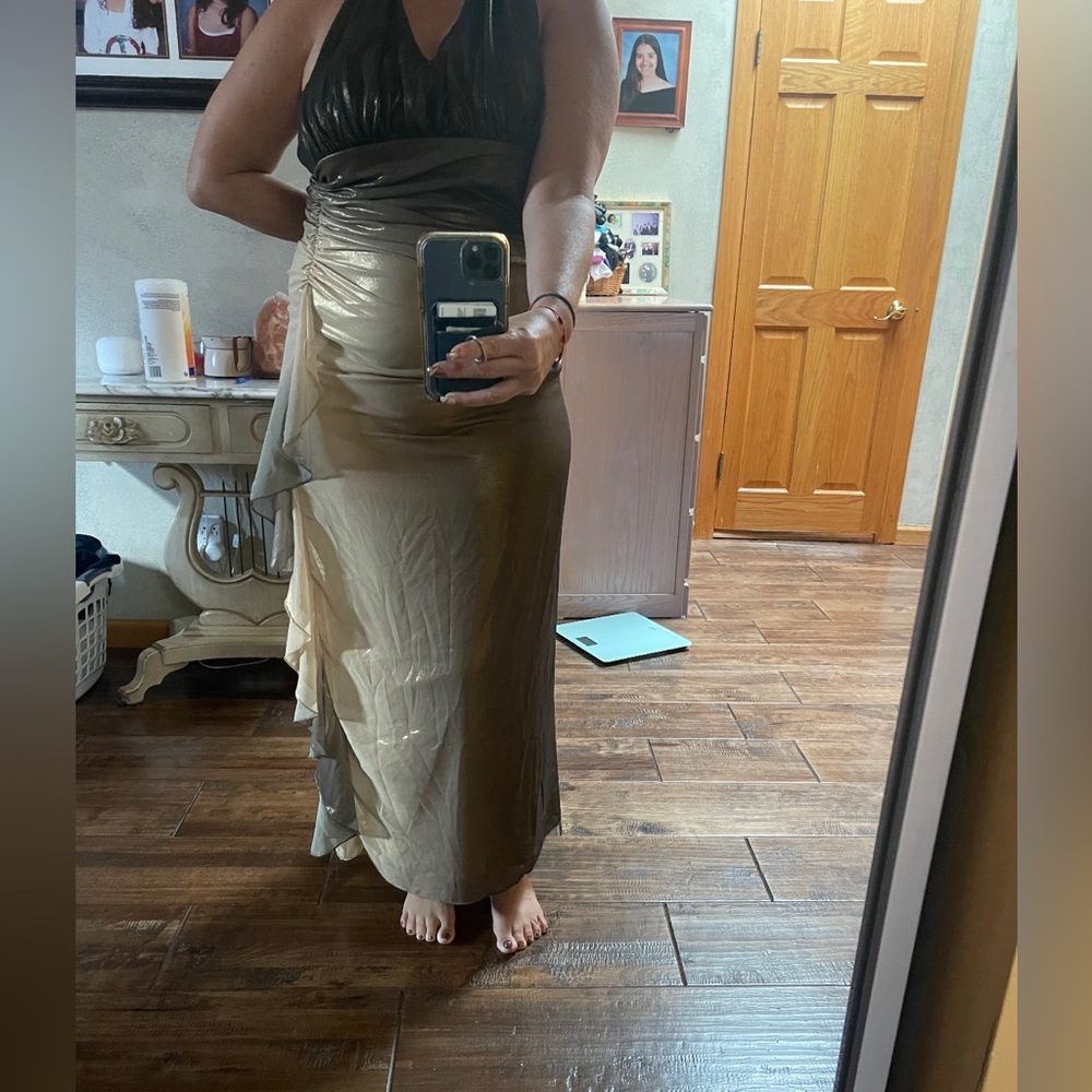 Ombré gold dress